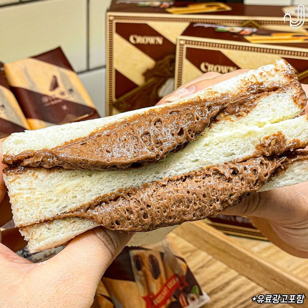 滿滿的巧克力餡料