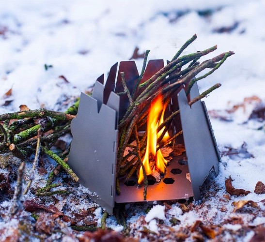 Titanium Hexagon WoodStove 純鈦六角柴火爐
