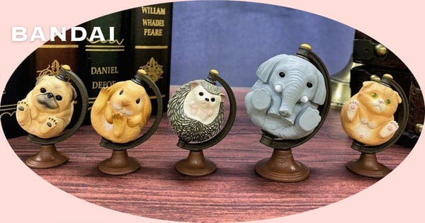 圓滾滾太萌♡日本『動物星球儀』扭蛋最新推出～變身動物星球真的可以轉動！