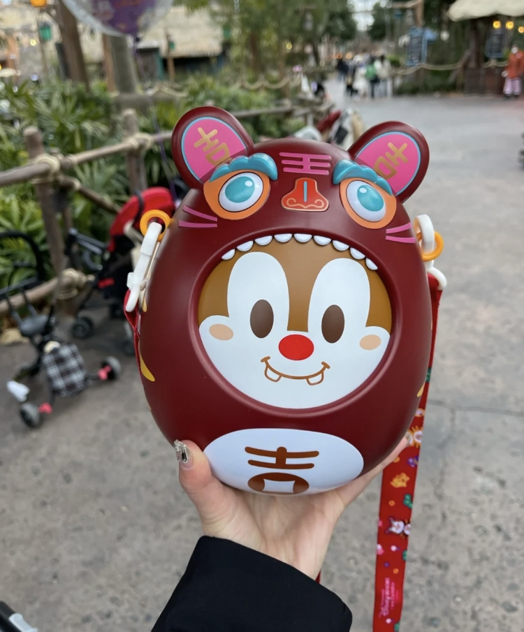 雙面虎年奇奇與蒂蒂爆米花桶