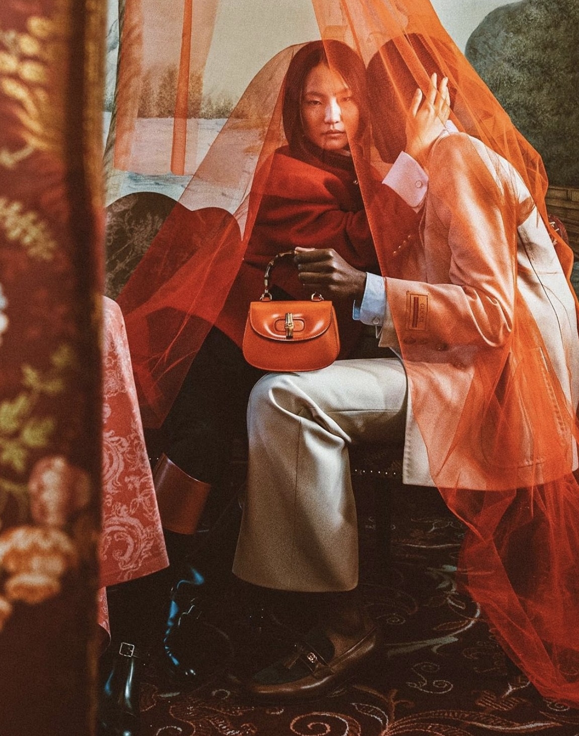 全新設計的 Gucci Bamboo 1947 手袋。