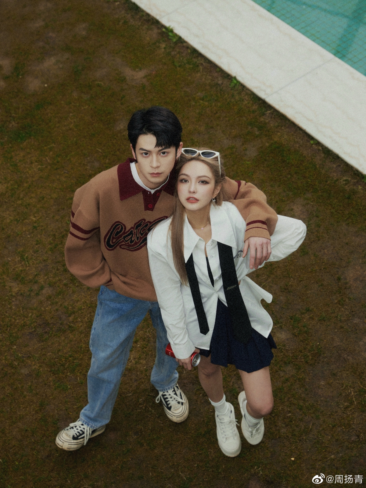 周揚青與男模搭檔相當養眼