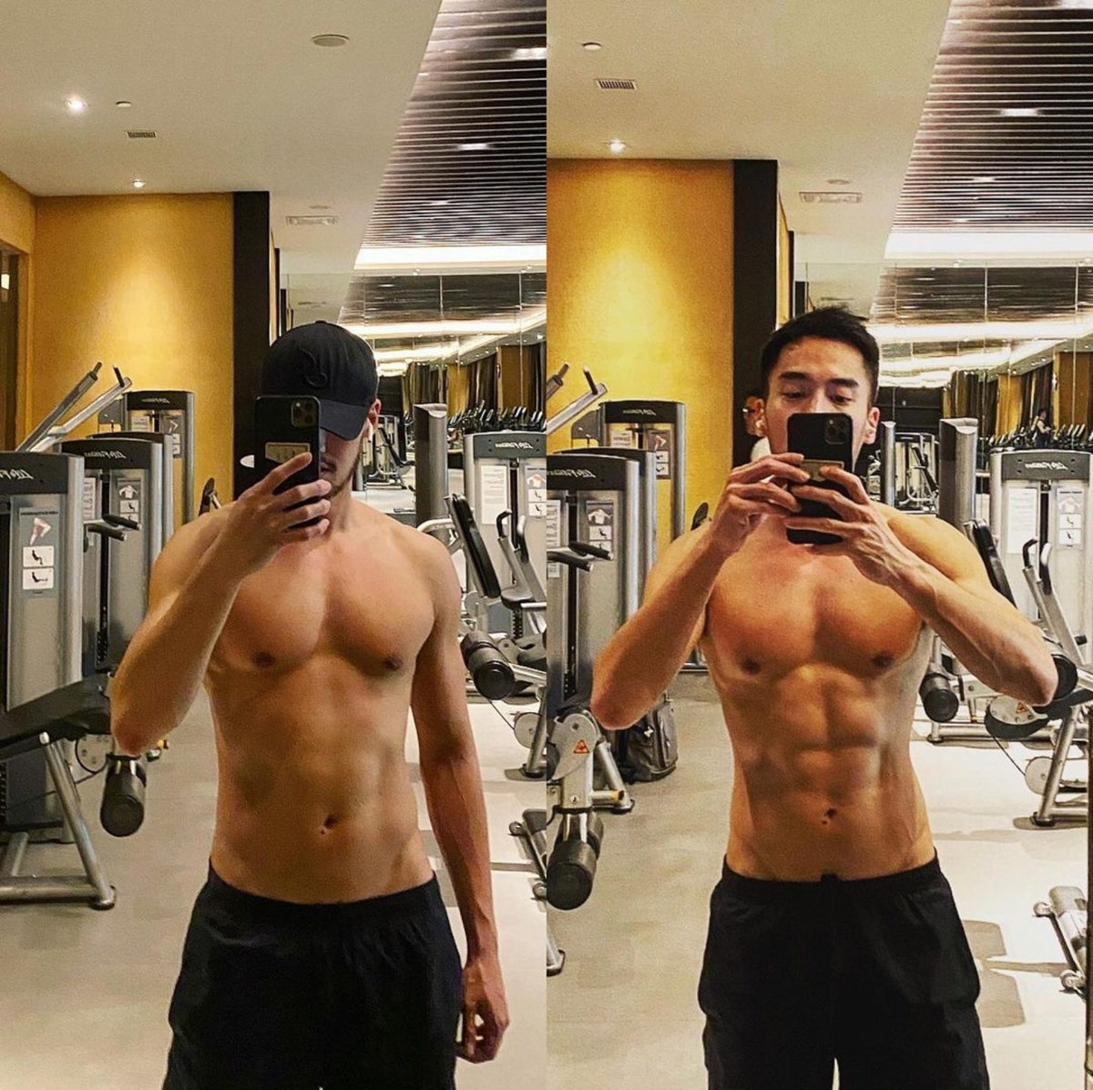 賴弘國時常在IG大秀健身照片