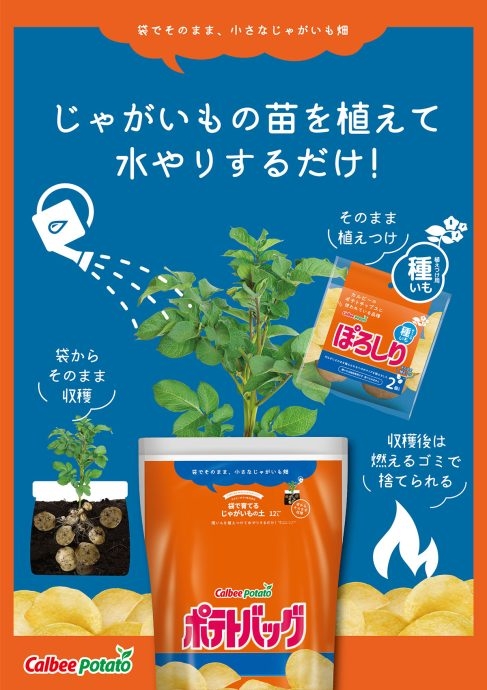 這款「洋芋片包」可讓人體驗種植的樂趣