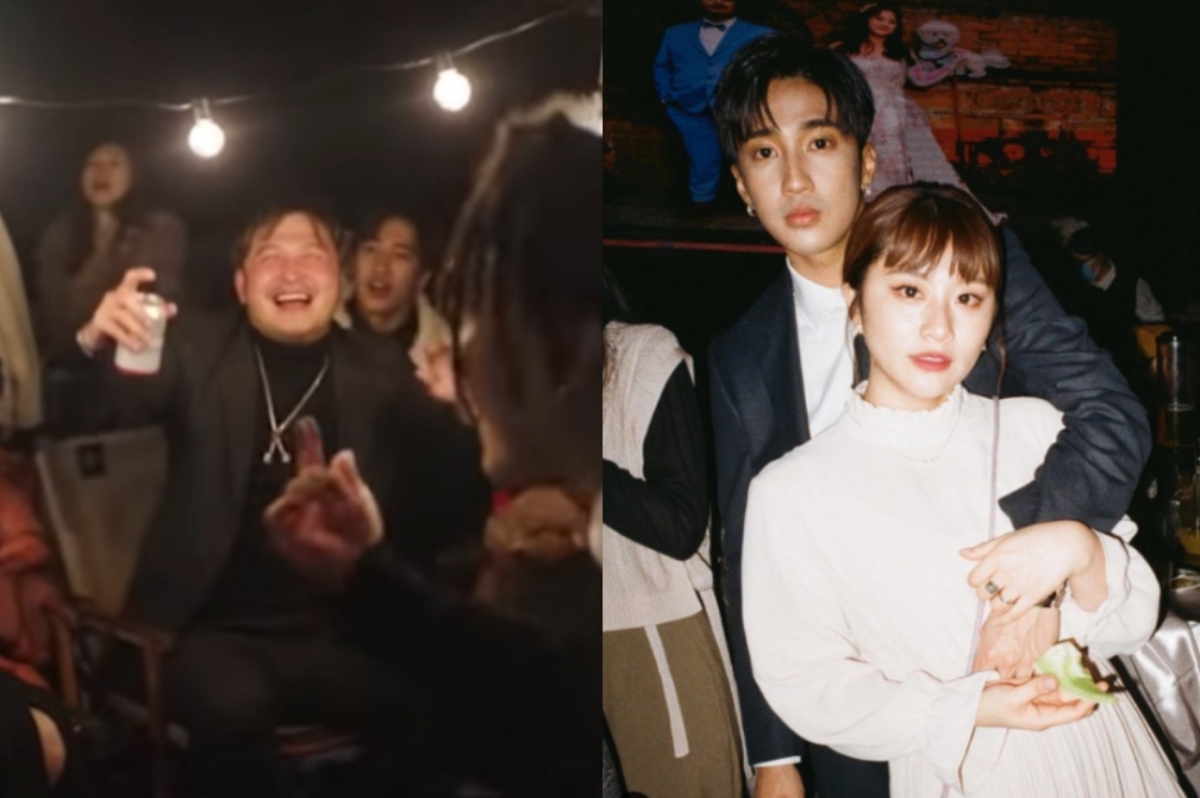 婁峻碩與焦凡凡也在求婚現場「親友團」中。