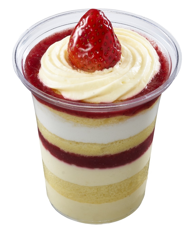 全聯草莓卡士達慕斯杯