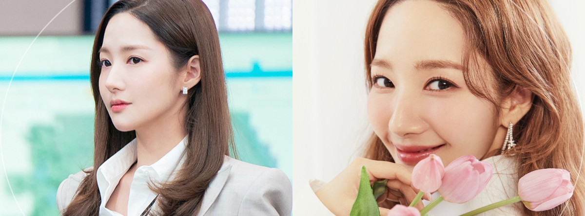 《社內戀愛》朴敏英妝容重點1:輕透感氧氣底妝