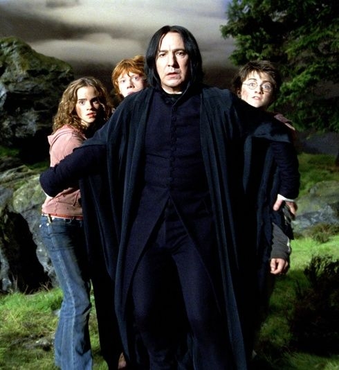 電影中的石內卜保護哈利3人