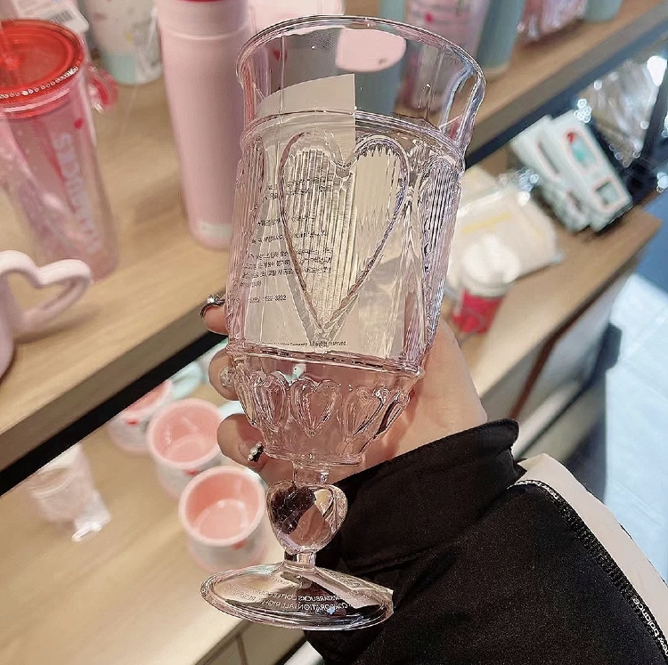 韓國星巴克玻璃高腳杯