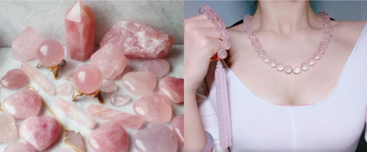 粉水晶經常被製作成開運飾品。