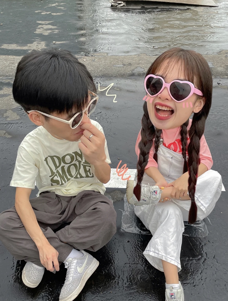 3步驟就能讓照片秒變萌的「大頭情侶照」