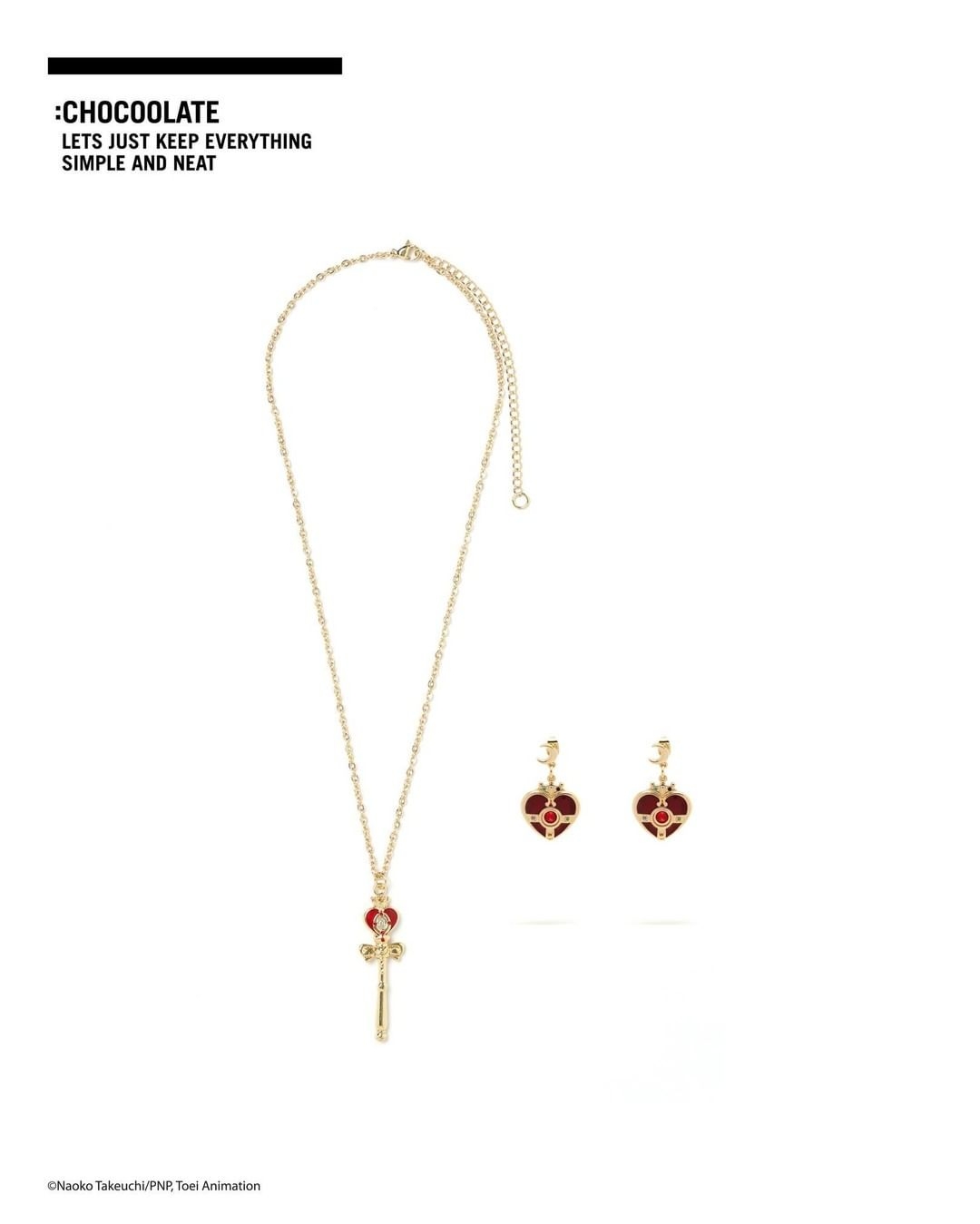 :CHOCOOLATE|美少女戰士 頸鍊、耳環飾品組合 NTD $2,559