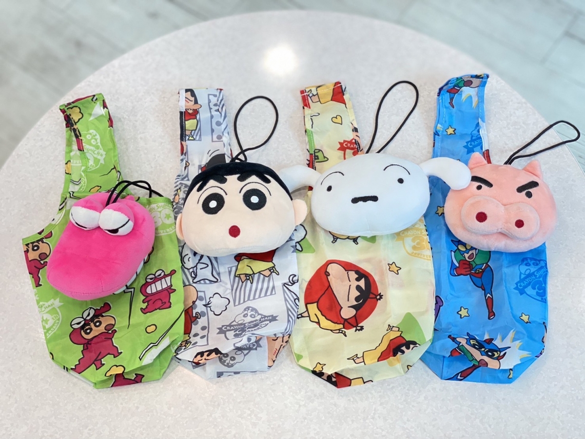 蠟筆小新絨毛公仔萬用提袋