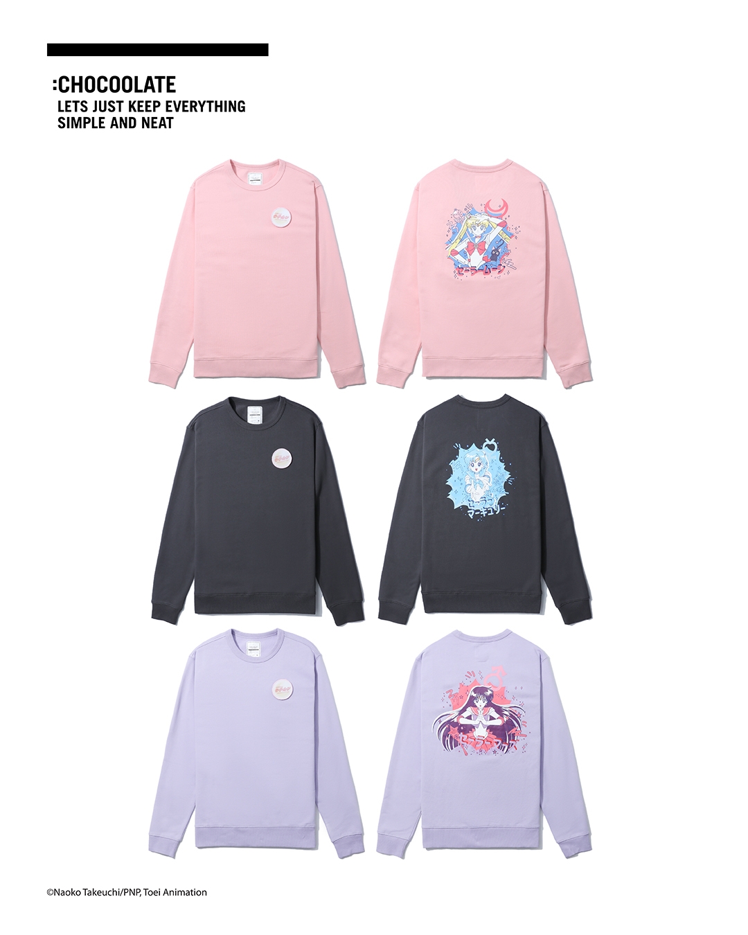 CHOCOOLATE|美少女戰士 印花圖案圓領衛衣 NTD $ 2,999