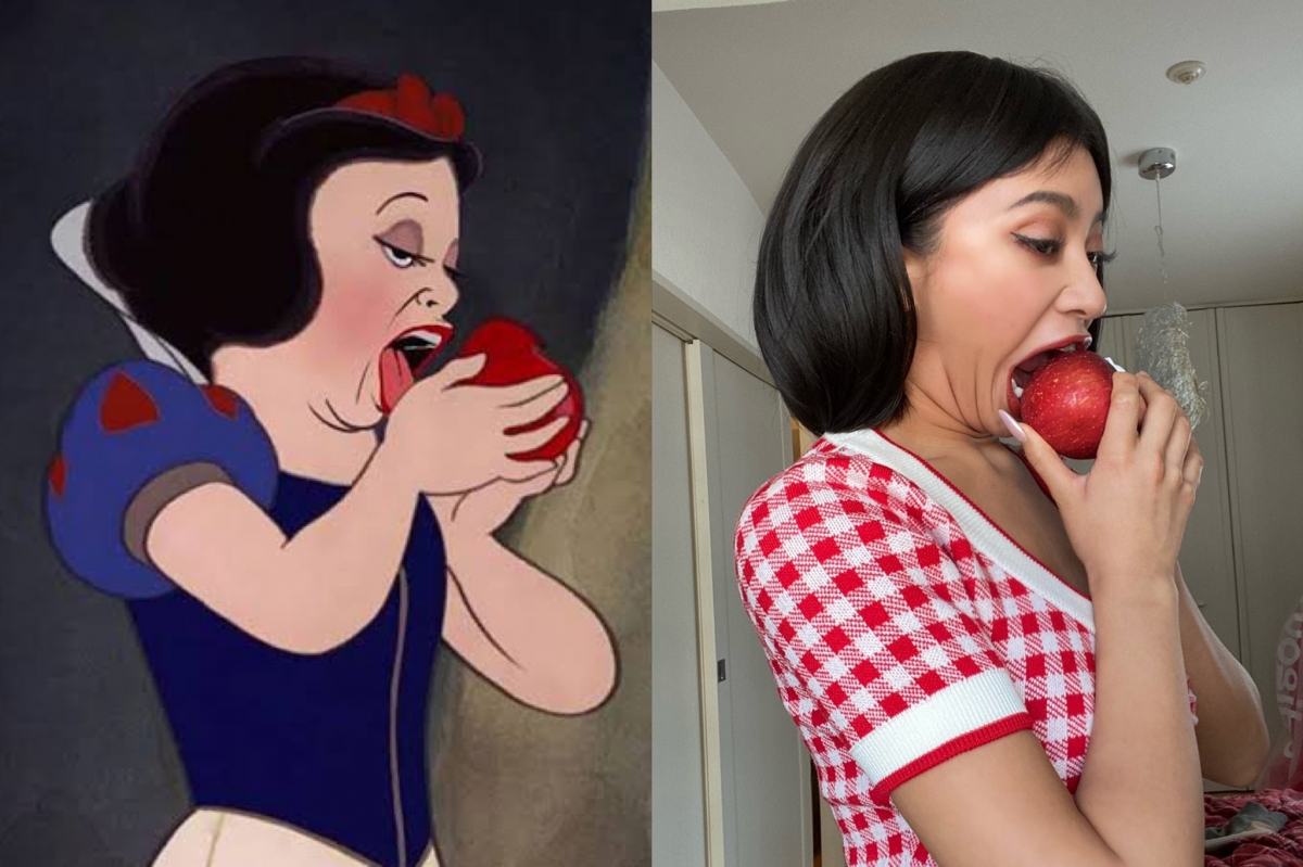 女推特「理想與現實」公主模仿照