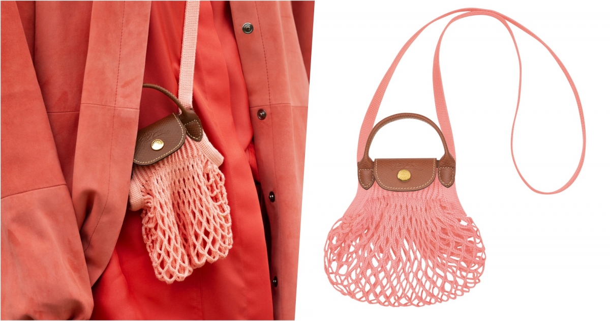 Longchamp LE PLIAGE FILET系列 手提包 XS (腮紅色),NT$3,000