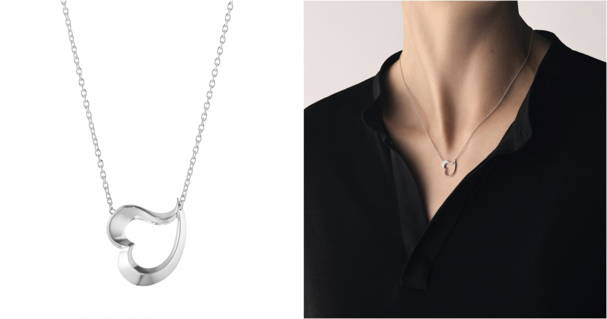 GEORG JENSEN 2022 HEARTS OF GEORG JENSEN純銀項鍊，NT$4,500