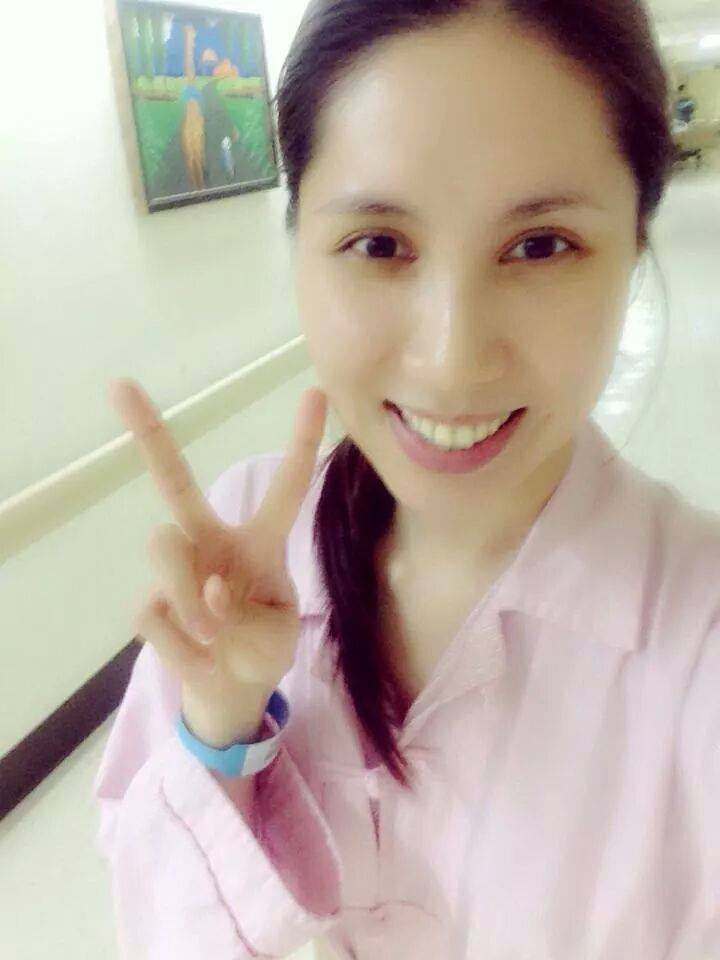 余苑綺曾分享住院照