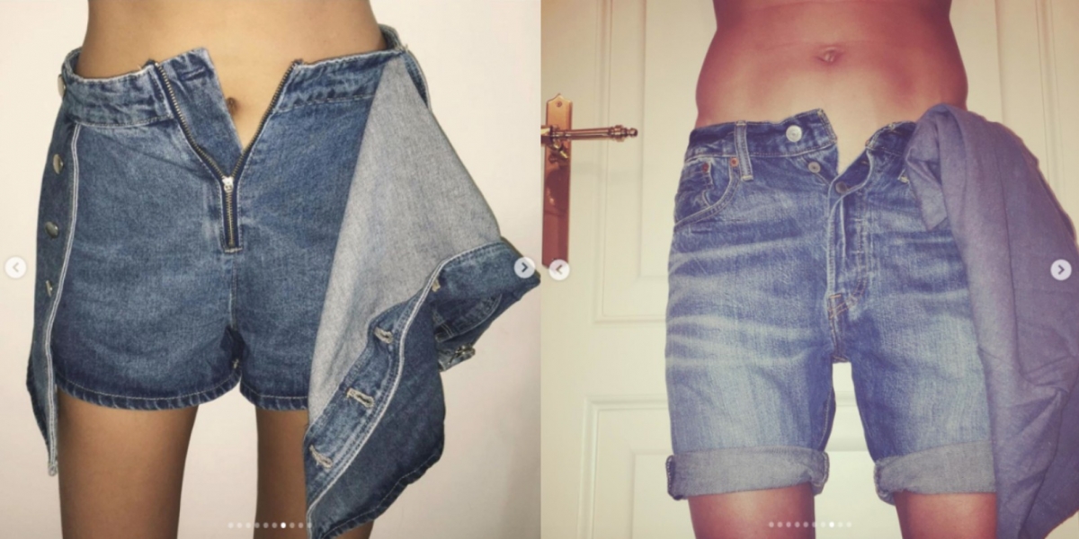 甚至連褲頭微微鬆開的辣照,楊祐寧也子自己精實的身材高度還原。