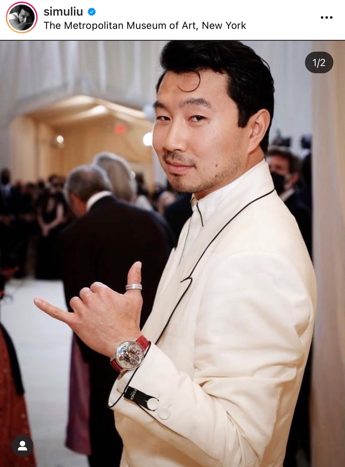 劉思慕去年參加Met Gala時尚盛會