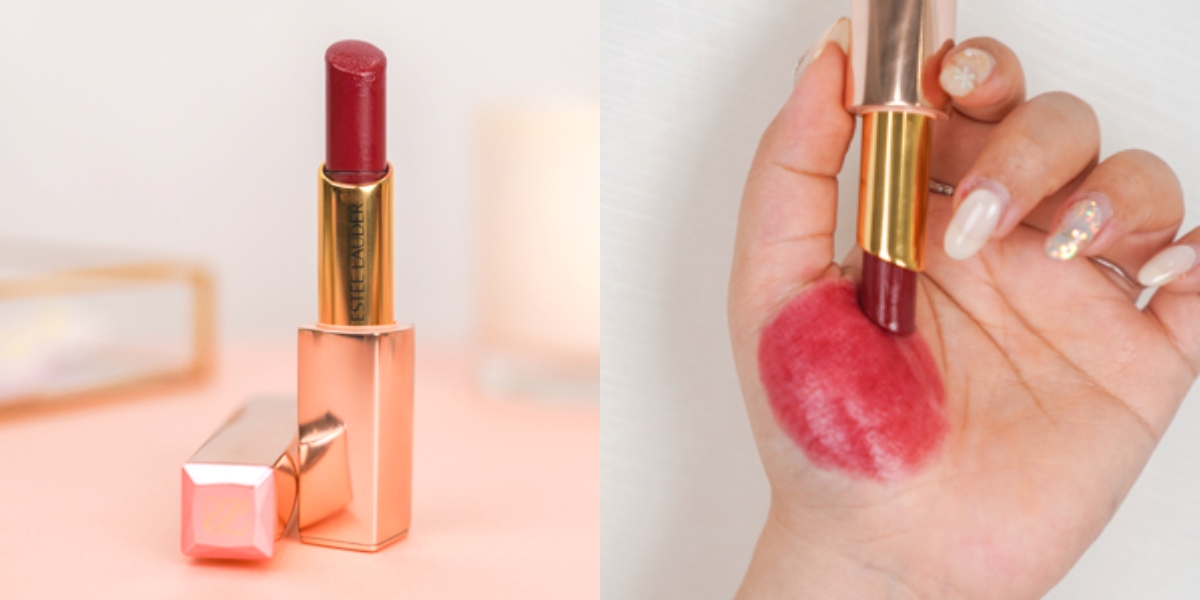 情人節唇膏推薦5:雅詩蘭黛 粉嫩慾望晶透潤唇膏 #06石榴石,NT$1250