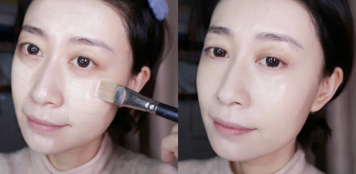 彩妝師建議正確的上妝方向應該「由內往外」來上粉底