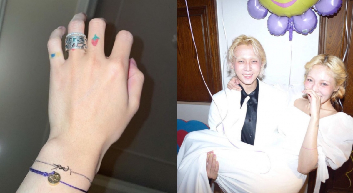 泫雅先前曾曬出疑似是婚戒的戒指,當時被猜測為「好事近了」。