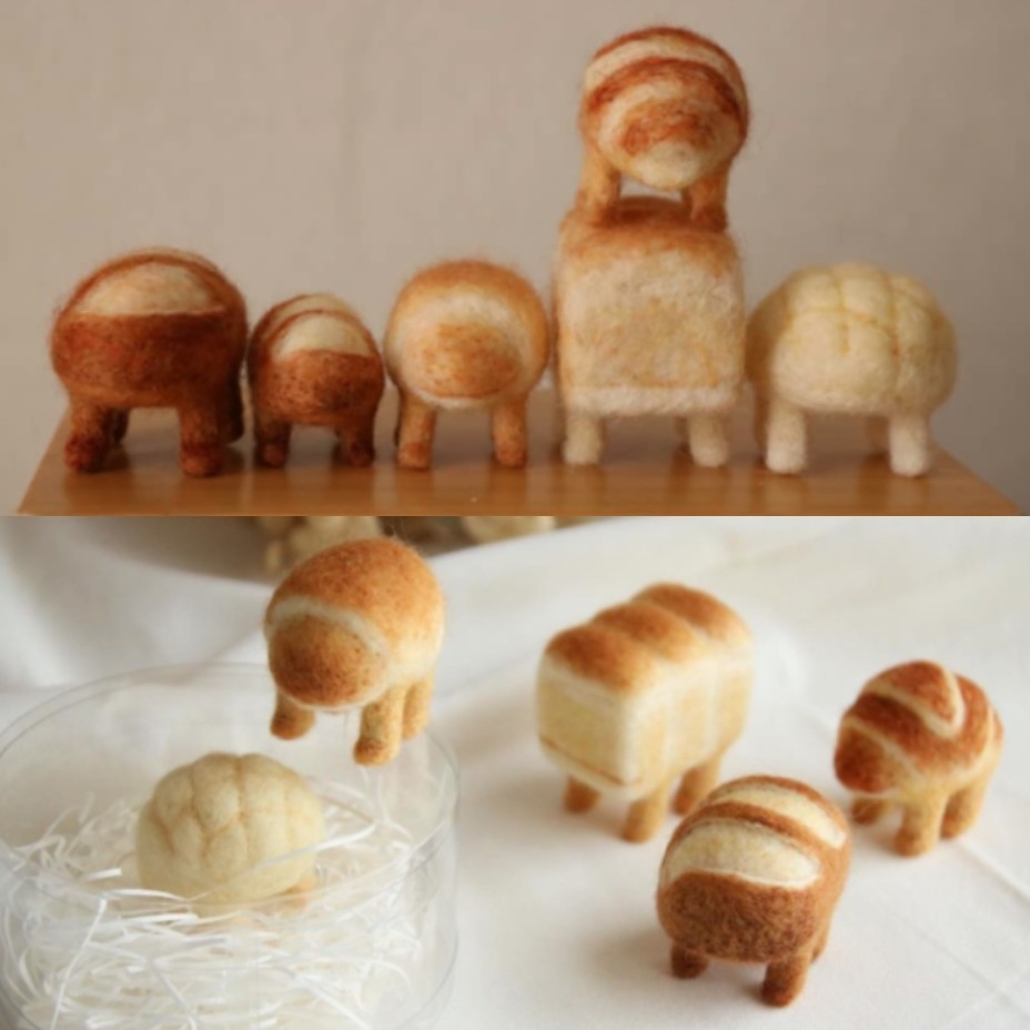 創作者將這系列作品稱為「活著的麵包」。