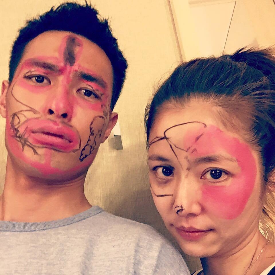 楊祐寧與林心如曾玩畫鬼臉，交情超可愛