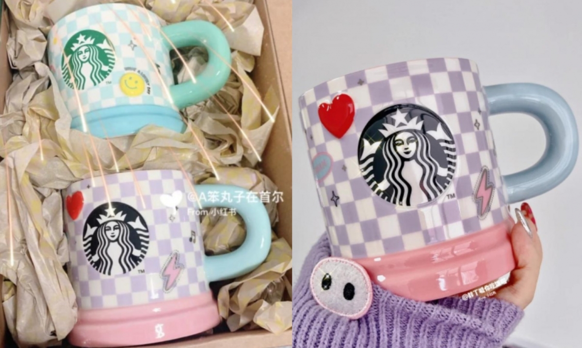 星巴克的「格紋杯」近期討論度突然變高。