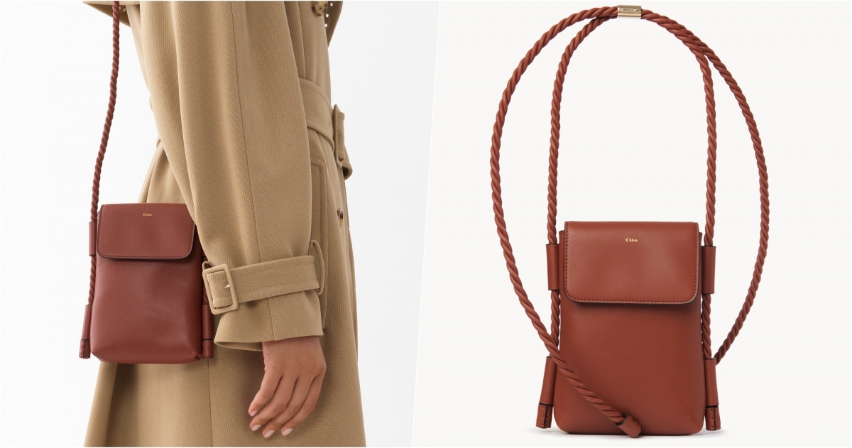 Chloé Key經典咖啡手機包,NT$31900