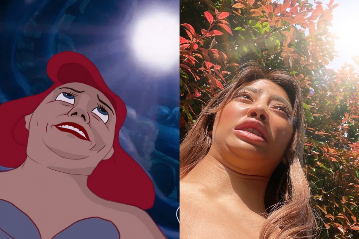 女推特「理想與現實」公主模仿照