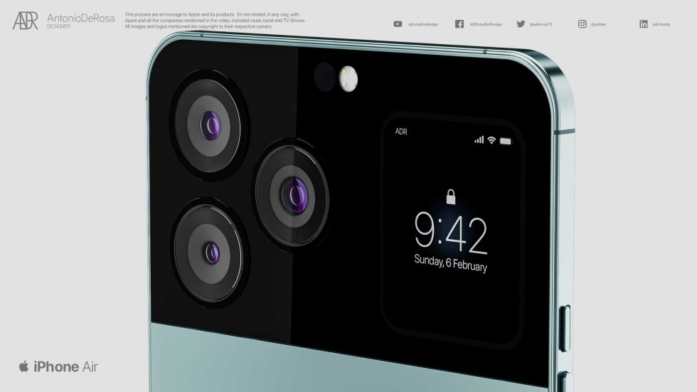 iPhone Air三眼鏡頭