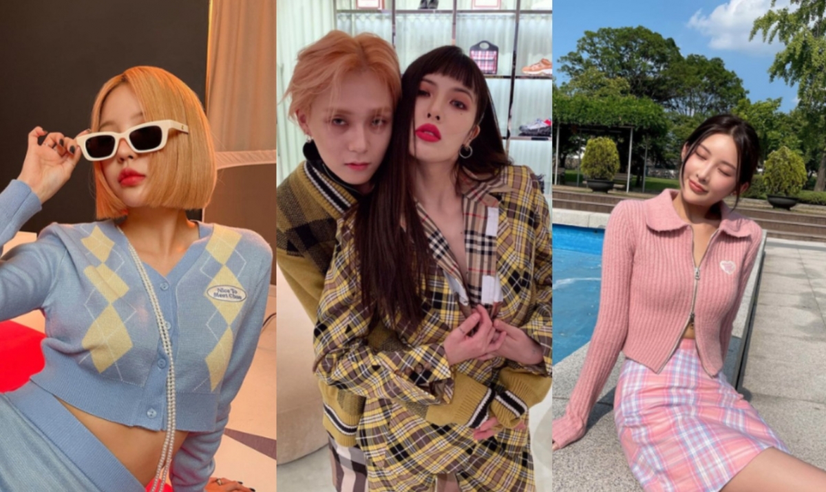 「彩色棋盤格」圖樣因泫雅、IU等...多位韓星穿著相關服飾，在去年底掀起一波流行，許多服飾品牌都相繼推出有彩色棋盤格元素的服飾。