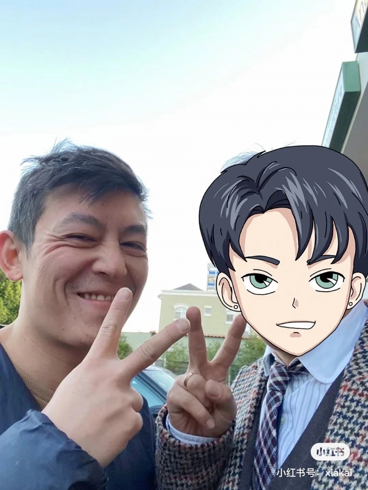 網友在洛杉磯街頭捕捉到野生的陳冠希