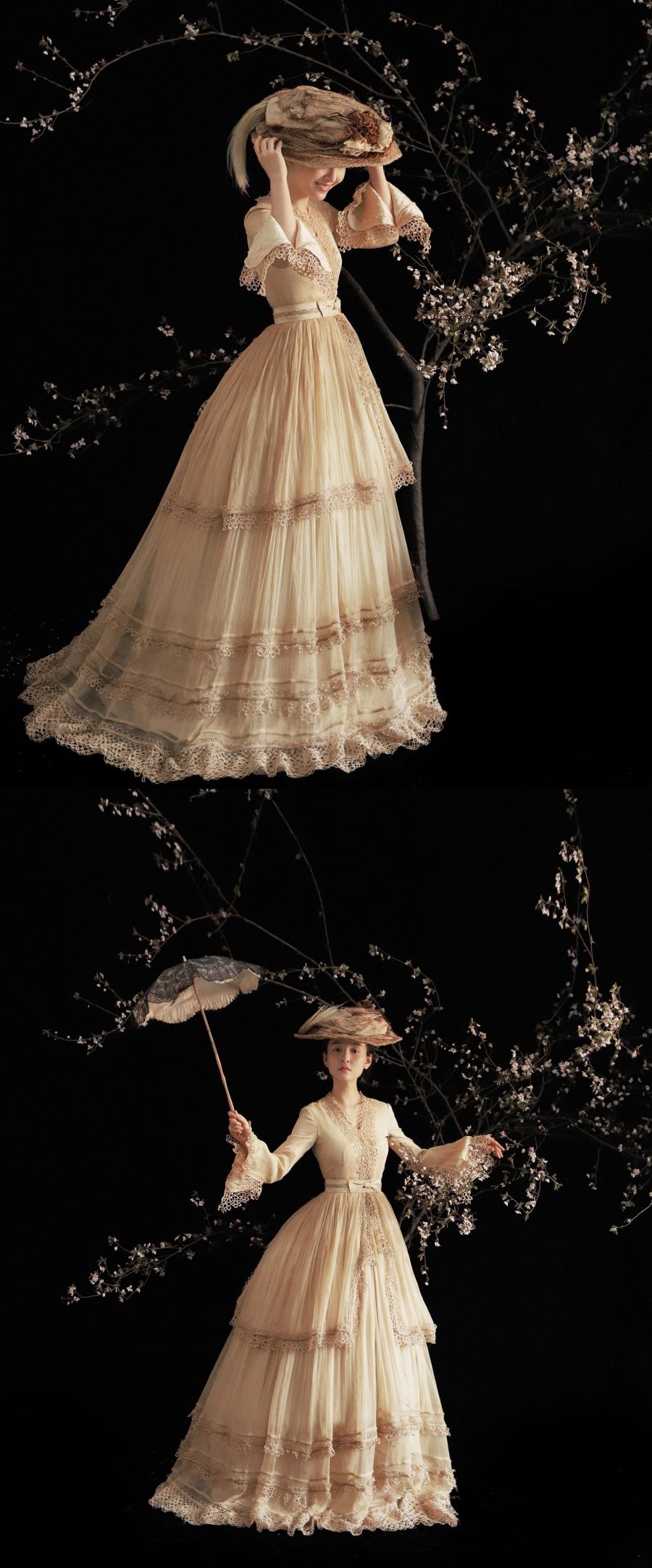 當時的吳倩眼神中洋溢著幸福。