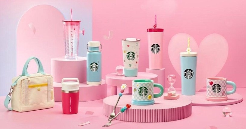 韓國星巴克「Sweet Love」情人節限定杯