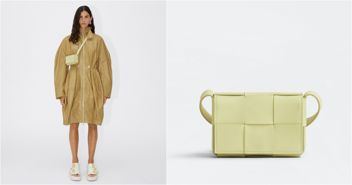 BOTTEGA VENETA Mini Cassette 編織小羊皮側背包，NT29,900