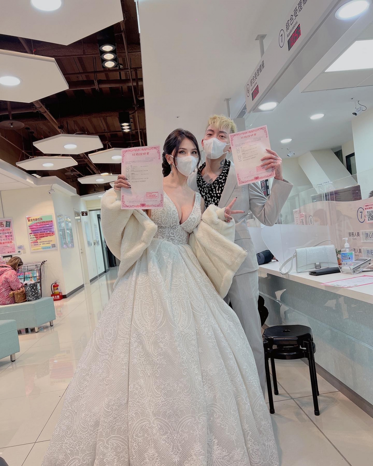 兩人選在湯宇生日這天登記,讓生日有了結婚紀念日的意義