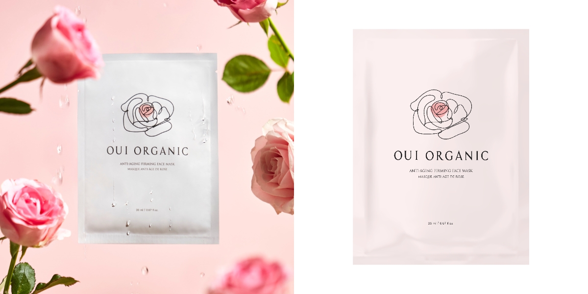 保濕面膜推薦1：唯有機Oui Organic 玫瑰精萃煥顏保濕面膜，NT$250