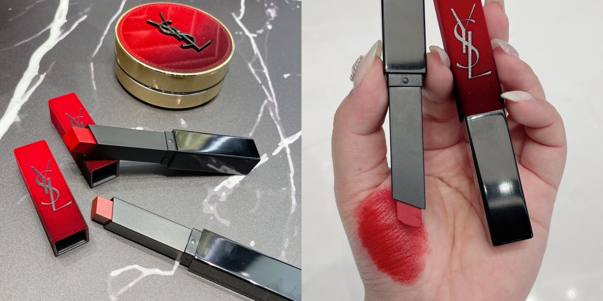 YSL 奢華緞面絨霧唇膏 熾熱絨情版，共兩色， NT.1,380