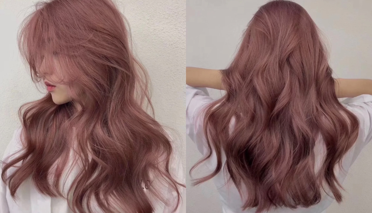 2022春夏髮色推薦：柔霧粉棕色