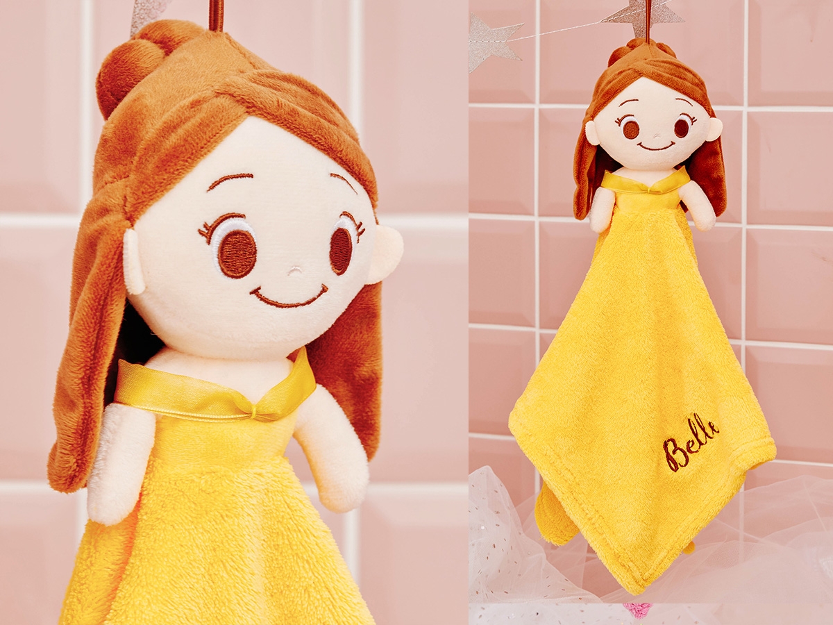 公主玩偶擦手巾《美女與野獸》貝兒