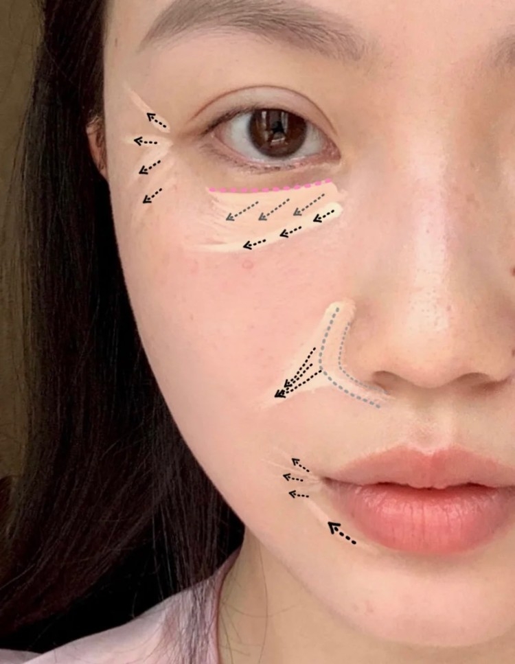 誤區2:粉底遮瑕順序