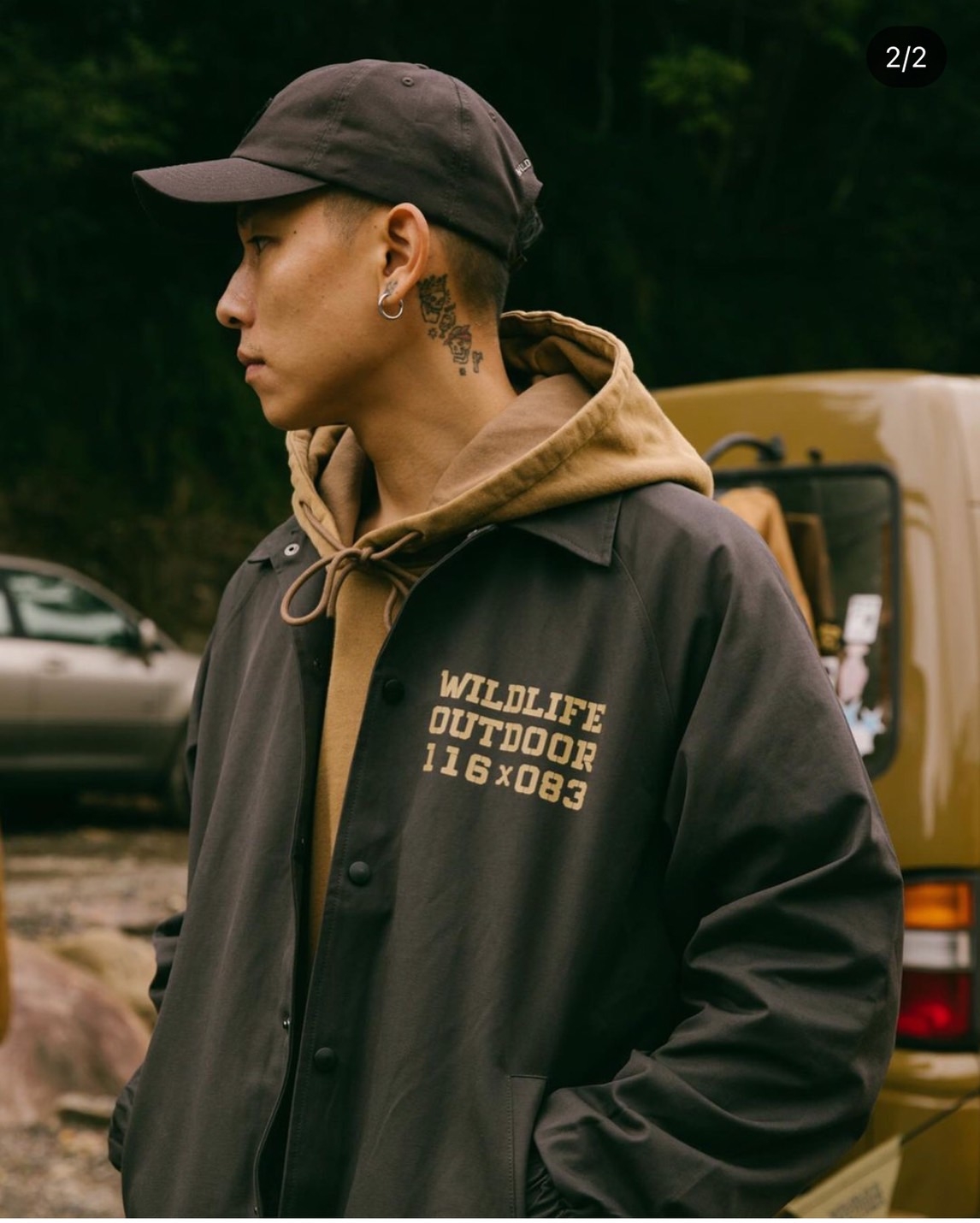 瘦子跟大淵去露營的穿搭