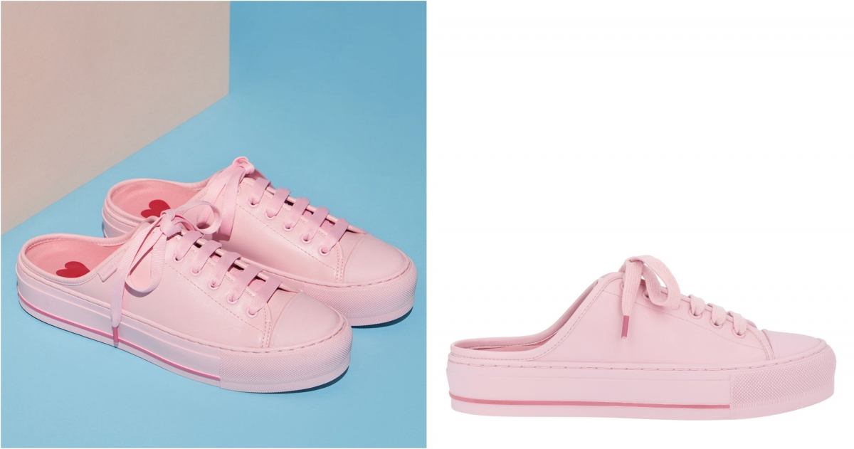 CHARLES & KEITH Sylar 厚底懶人鞋(粉)，NT$1,790