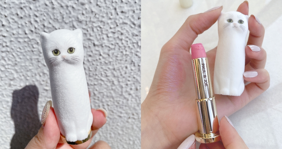 組合內容物:貓絨絨限量貓咪唇膏盒(二款擇一)+西洋菊限量貓咪唇膏 2.6g(10色擇一)