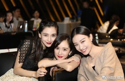 Angelababy與楊冪、倪妮是演藝圈閨密