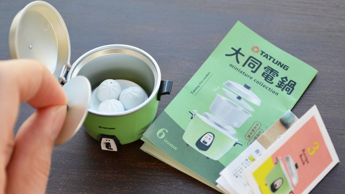 「大同電鍋迷你扭蛋」一組六入3,300日圓（約NT$813）