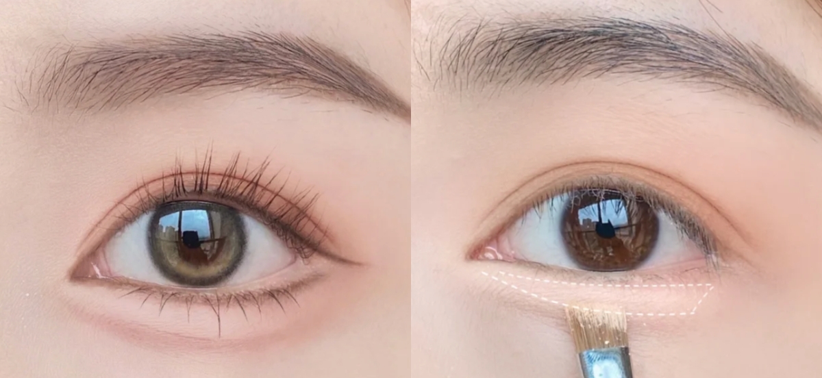 平行四邊形眼影教學4：臥蠶提亮